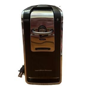 Preowned Hamilton Beach 76606ZA Electric Can Opener Smooth Edge Touch Chrome